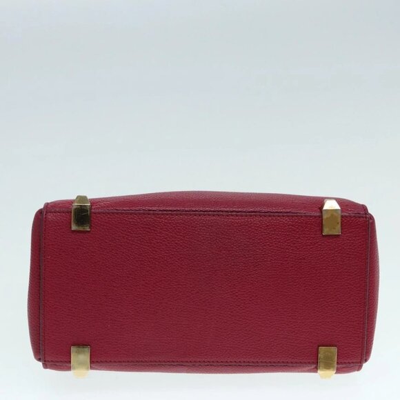 MCM Hand Bag Leather 2way Pink Gold Auth - Picture 5 of 15